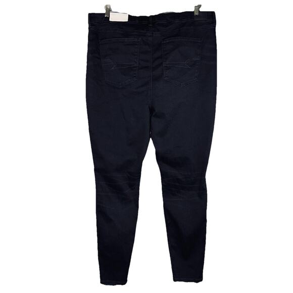 New American Eagle BFF Black Acid Skinny Stretch Jeans Women XL Tall (18,20,22) - Picture 2 of 8